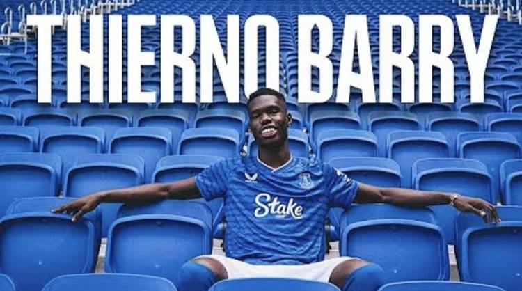 官方：埃弗顿从黄潜签下22岁前锋巴里，据悉费用3500万欧+浮动